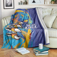 Saint Lucia Cricket Kings Blanket Power Lions of Caribbean - Wonder Print Shop