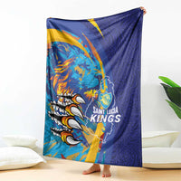 Saint Lucia Cricket Kings Blanket Power Lions of Caribbean - Wonder Print Shop