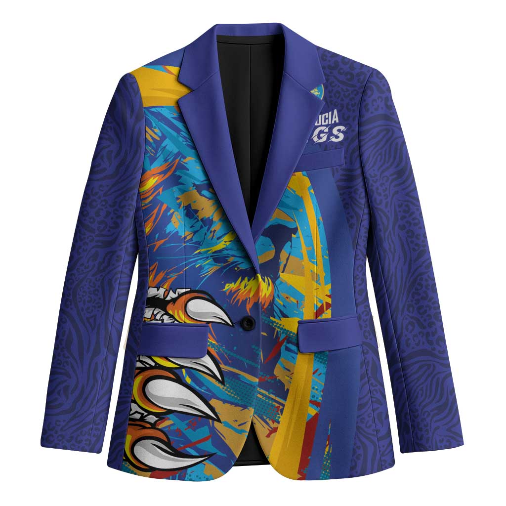 Custom Saint Lucia Cricket Kings Blazer Power Lions of Caribbean - Wonder Print Shop