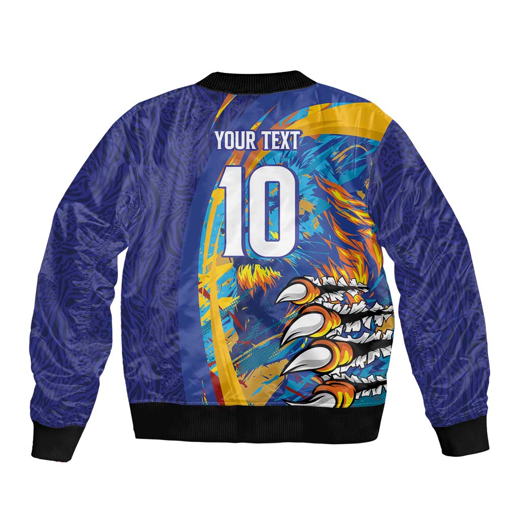Custom Saint Lucia Cricket Kings Bomber Jacket Power Lions of Caribbean - Wonder Print Shop