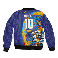 Custom Saint Lucia Cricket Kings Bomber Jacket Power Lions of Caribbean - Wonder Print Shop