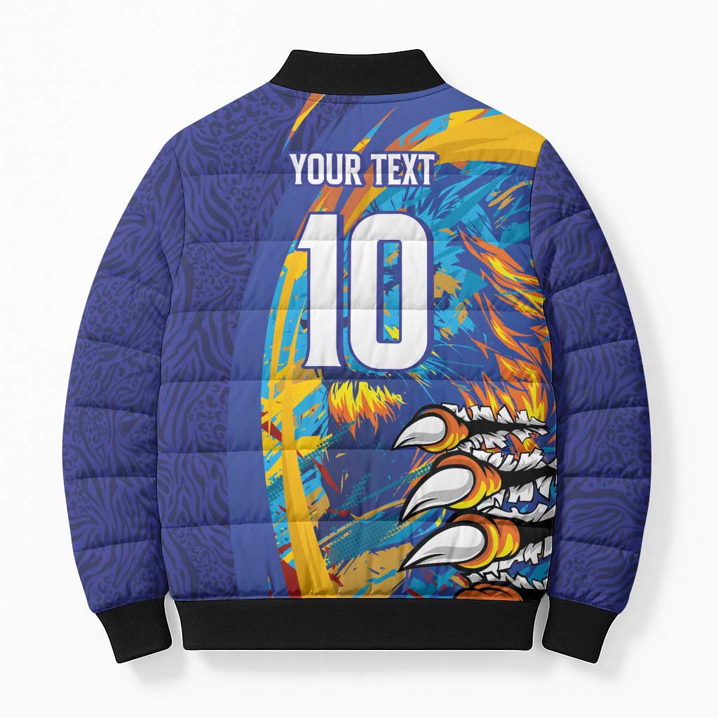 Custom Saint Lucia Cricket Kings Bomber Puffer Jacket Power Lions of Caribbean - Wonder Print Shop
