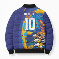 Custom Saint Lucia Cricket Kings Bomber Puffer Jacket Power Lions of Caribbean - Wonder Print Shop