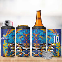 Custom Saint Lucia Cricket Kings 4 in 1 Can Cooler Tumbler Power Lions of Caribbean - Wonder Print Shop