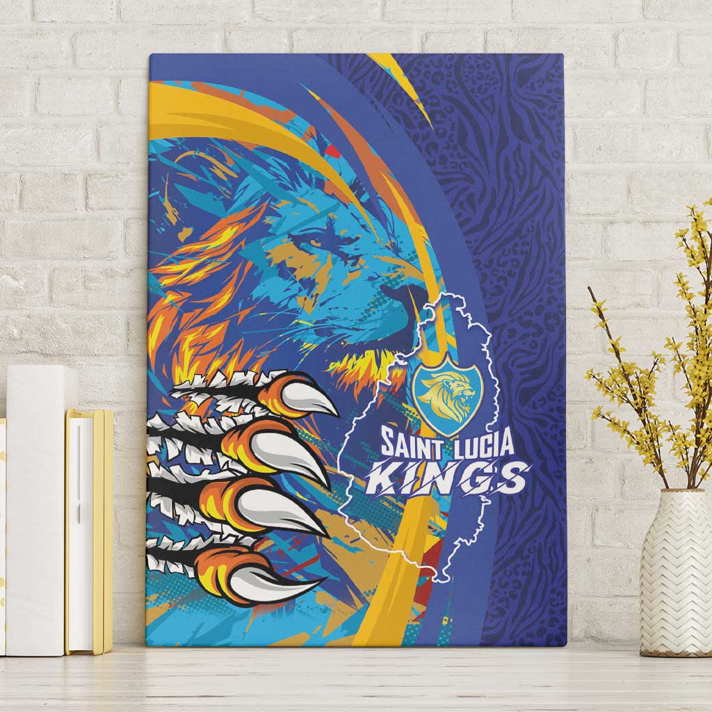 Saint Lucia Cricket Kings Canvas Wall Art Power Lions of Caribbean - Wonder Print Shop
