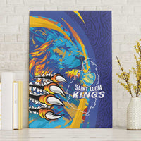 Saint Lucia Cricket Kings Canvas Wall Art Power Lions of Caribbean - Wonder Print Shop