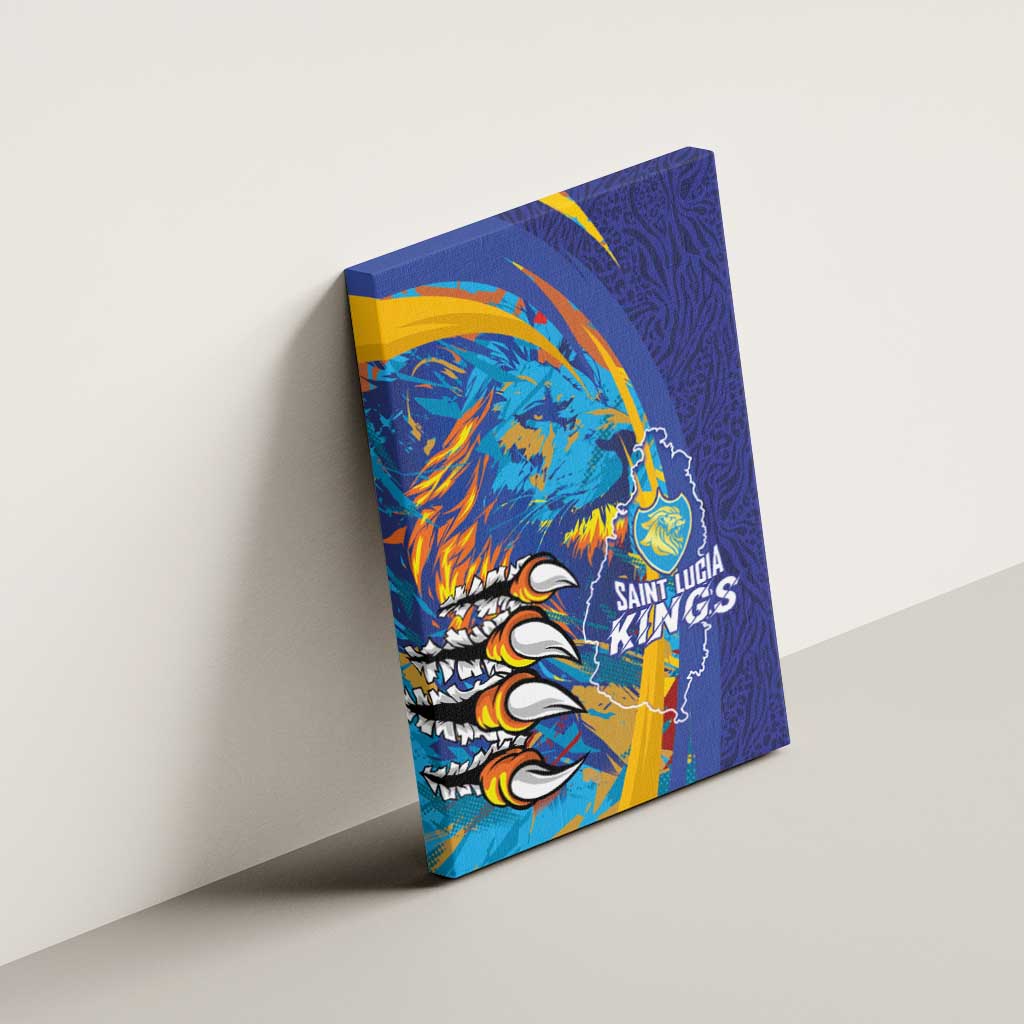 Saint Lucia Cricket Kings Canvas Wall Art Power Lions of Caribbean - Wonder Print Shop