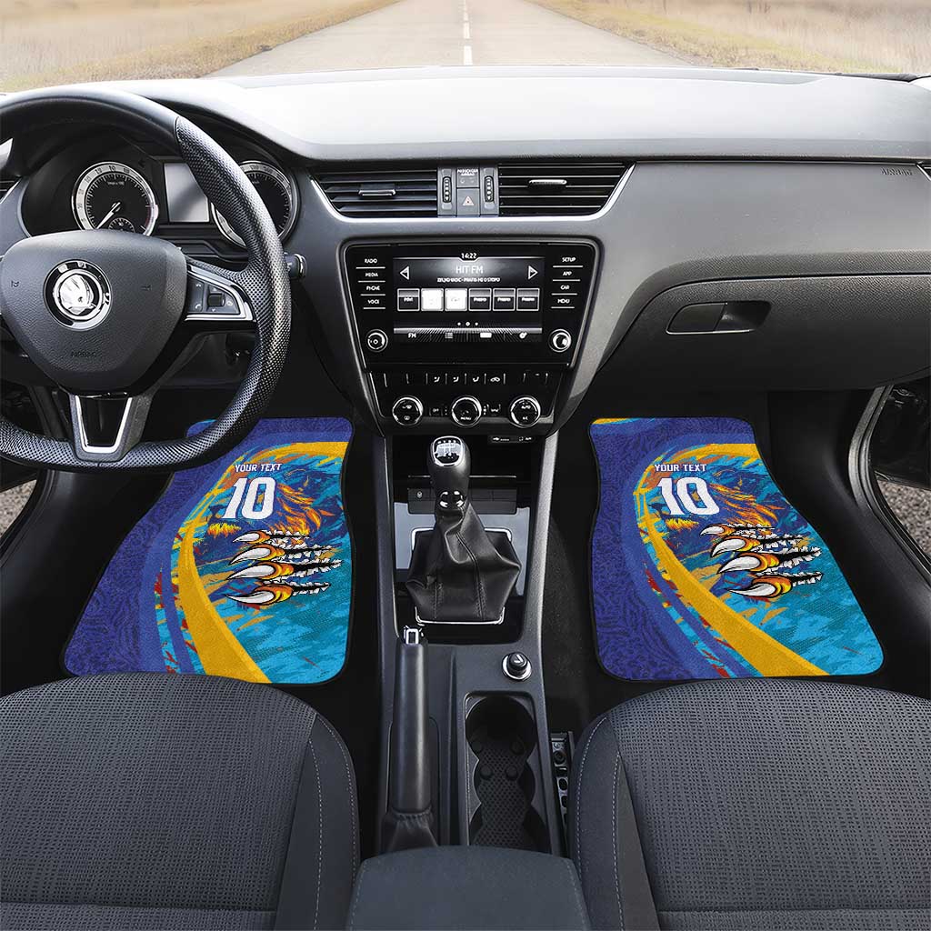 Saint Lucia Cricket Kings Car Mats Power Lions of Caribbean - Wonder Print Shop