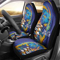 Saint Lucia Cricket Kings Car Seat Cover Power Lions of Caribbean - Wonder Print Shop