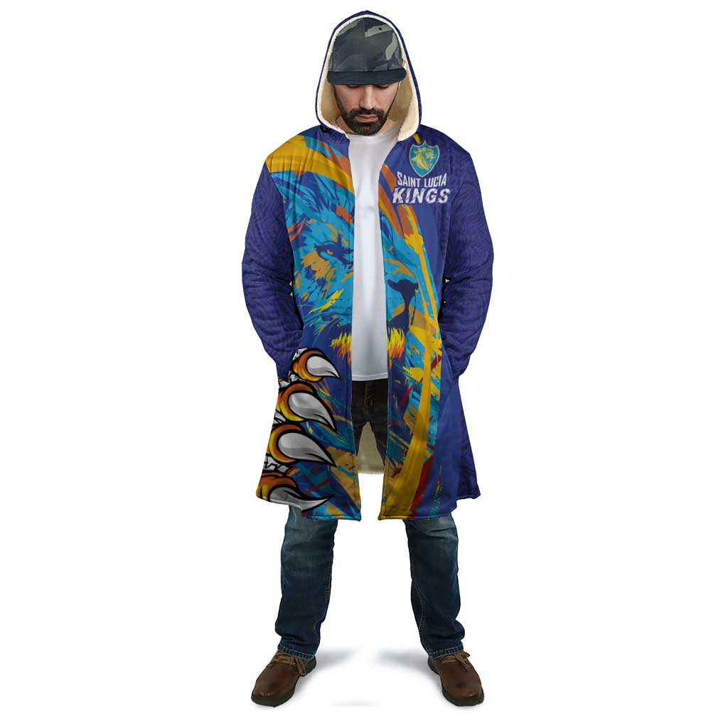 Custom Saint Lucia Cricket Kings Cloak Power Lions of Caribbean - Wonder Print Shop