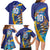 Custom Saint Lucia Cricket Kings Family Matching Long Sleeve Bodycon Dress and Hawaiian Shirt Power Lions of Caribbean - Wonder Print Shop