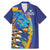 Custom Saint Lucia Cricket Kings Family Matching Mermaid Dress and Hawaiian Shirt Power Lions of Caribbean - Wonder Print Shop