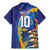 Custom Saint Lucia Cricket Kings Family Matching Mermaid Dress and Hawaiian Shirt Power Lions of Caribbean - Wonder Print Shop