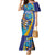 Custom Saint Lucia Cricket Kings Family Matching Mermaid Dress and Hawaiian Shirt Power Lions of Caribbean - Wonder Print Shop