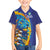 Custom Saint Lucia Cricket Kings Family Matching Off The Shoulder Long Sleeve Dress and Hawaiian Shirt Power Lions of Caribbean - Wonder Print Shop