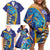Custom Saint Lucia Cricket Kings Family Matching Off Shoulder Short Dress and Hawaiian Shirt Power Lions of Caribbean - Wonder Print Shop