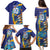 Custom Saint Lucia Cricket Kings Family Matching Puletasi and Hawaiian Shirt Power Lions of Caribbean - Wonder Print Shop