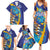 Custom Saint Lucia Cricket Kings Family Matching Summer Maxi Dress and Hawaiian Shirt Power Lions of Caribbean - Wonder Print Shop