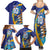 Custom Saint Lucia Cricket Kings Family Matching Summer Maxi Dress and Hawaiian Shirt Power Lions of Caribbean - Wonder Print Shop