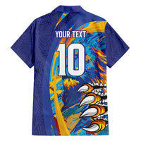 Custom Saint Lucia Cricket Kings Family Matching Summer Maxi Dress and Hawaiian Shirt Power Lions of Caribbean - Wonder Print Shop