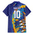 Custom Saint Lucia Cricket Kings Family Matching Summer Maxi Dress and Hawaiian Shirt Power Lions of Caribbean - Wonder Print Shop