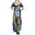 Custom Saint Lucia Cricket Kings Family Matching Summer Maxi Dress and Hawaiian Shirt Power Lions of Caribbean - Wonder Print Shop
