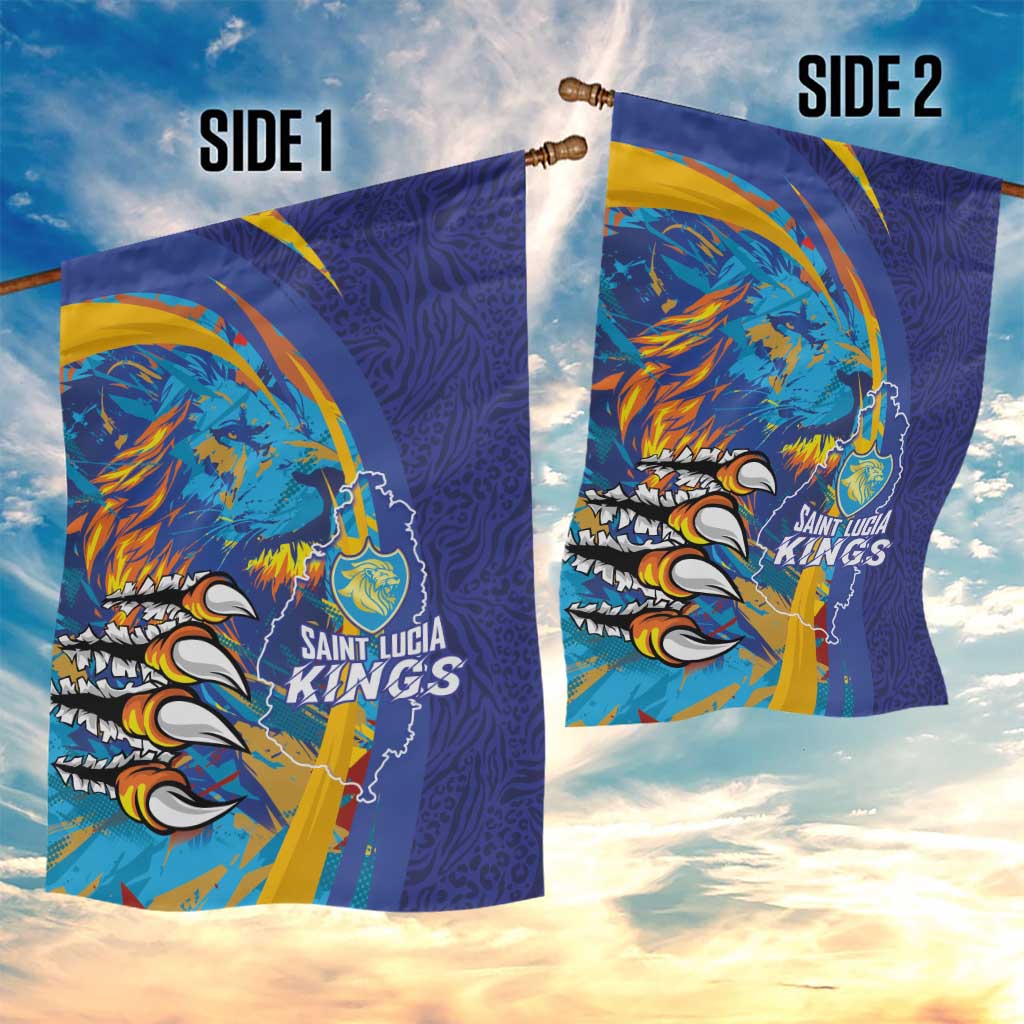Saint Lucia Cricket Kings Garden Flag Power Lions of Caribbean - Wonder Print Shop