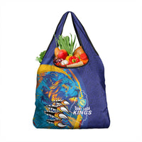 Saint Lucia Cricket Kings Grocery Bag Power Lions of Caribbean - Wonder Print Shop