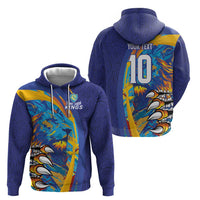 Custom Saint Lucia Cricket Kings Hoodie Power Lions of Caribbean - Wonder Print Shop