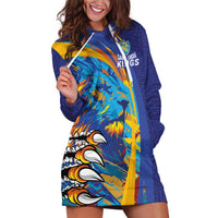 Custom Saint Lucia Cricket Kings Hoodie Dress Power Lions of Caribbean - Wonder Print Shop