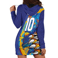 Custom Saint Lucia Cricket Kings Hoodie Dress Power Lions of Caribbean - Wonder Print Shop