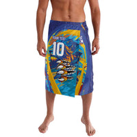 Custom Saint Lucia Cricket Kings Lavalava Power Lions of Caribbean - Wonder Print Shop