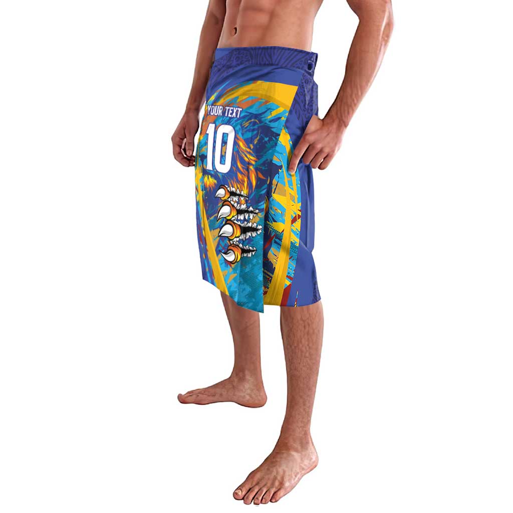 Custom Saint Lucia Cricket Kings Lavalava Power Lions of Caribbean - Wonder Print Shop