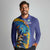 Custom Saint Lucia Cricket Kings Long Sleeve Polo Shirt Power Lions of Caribbean - Wonder Print Shop
