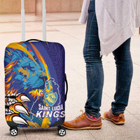 Saint Lucia Cricket Kings Luggage Cover Power Lions of Caribbean - Wonder Print Shop