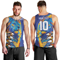 Custom Saint Lucia Cricket Kings Men Tank Top Power Lions of Caribbean - Wonder Print Shop