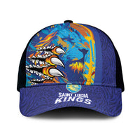 Saint Lucia Cricket Kings Mesh Trucker Cap Power Lions of Caribbean - Wonder Print Shop
