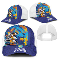Saint Lucia Cricket Kings Mesh Trucker Cap Power Lions of Caribbean - Wonder Print Shop