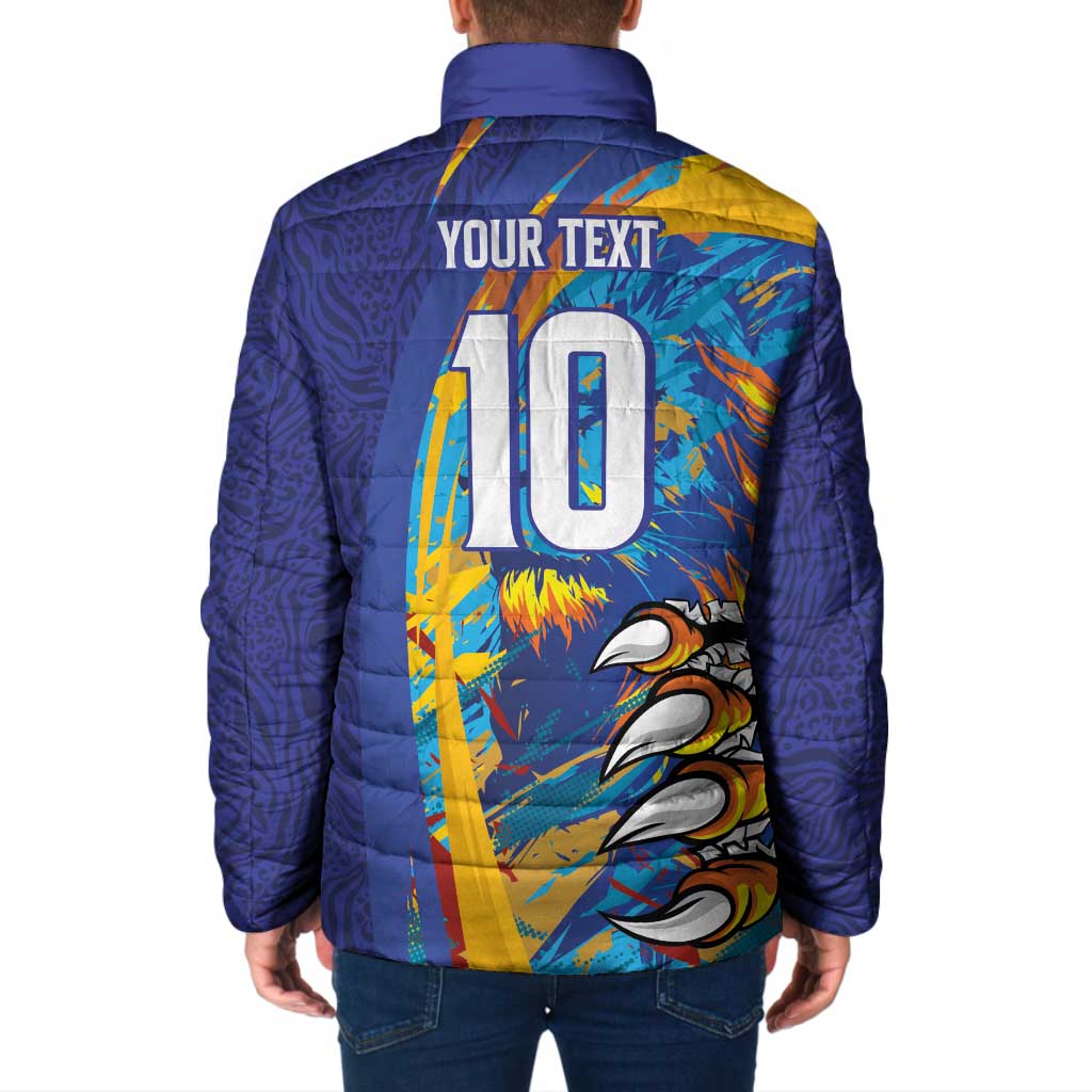 Custom Saint Lucia Cricket Kings Padded Jacket Power Lions of Caribbean - Wonder Print Shop