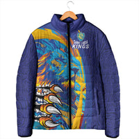 Custom Saint Lucia Cricket Kings Padded Jacket Power Lions of Caribbean - Wonder Print Shop