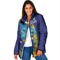 Custom Saint Lucia Cricket Kings Padded Jacket Power Lions of Caribbean - Wonder Print Shop