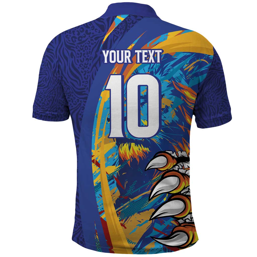Custom Saint Lucia Cricket Kings Polo Shirt Power Lions of Caribbean - Wonder Print Shop