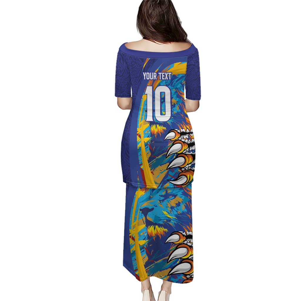 Custom Saint Lucia Cricket Kings Puletasi Power Lions of Caribbean - Wonder Print Shop