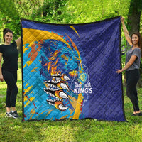 Saint Lucia Cricket Kings Quilt Power Lions of Caribbean - Wonder Print Shop