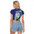 Custom Saint Lucia Cricket Kings Raglan Cropped T Shirt Power Lions of Caribbean - Wonder Print Shop