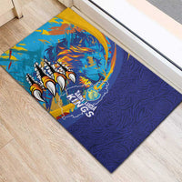 Saint Lucia Cricket Kings Rubber Doormat Power Lions of Caribbean - Wonder Print Shop