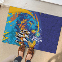 Saint Lucia Cricket Kings Rubber Doormat Power Lions of Caribbean - Wonder Print Shop