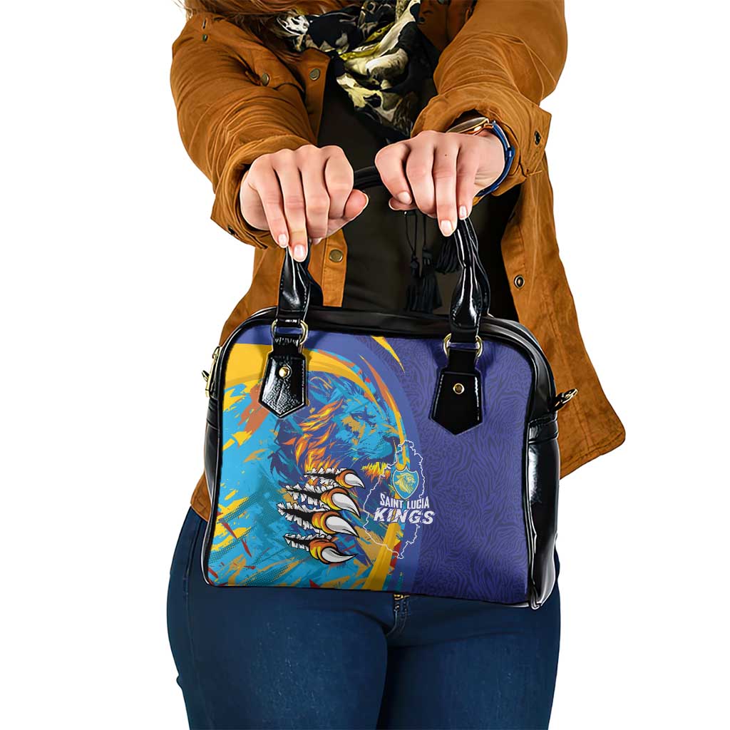 Saint Lucia Cricket Kings Shoulder Handbag Power Lions of Caribbean - Wonder Print Shop