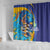 Saint Lucia Cricket Kings Shower Curtain Power Lions of Caribbean - Wonder Print Shop