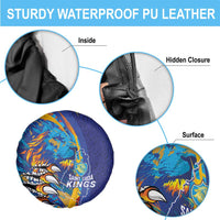 Saint Lucia Cricket Kings Spare Tire Cover Power Lions of Caribbean - Wonder Print Shop